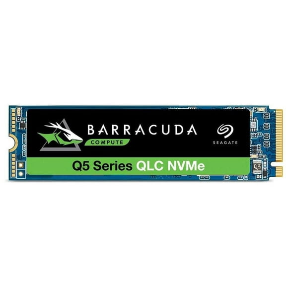 Seagate BarraCuda Q5 ZP1000CV3A001 Disque SSD interne M.2 NVMe PCIe Gen3 × 4, 3D QLC pour ordinateur de bureau ou ordinateur portable, 1 an de services de sauvetage