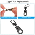 thumbnail image 3 of Uxcell Zipper Pull Replacement, 10 Pcs Detachable Metal Zipper Tab Repair Kit Puller with Lock Slider, Multicolored, 3 of 6