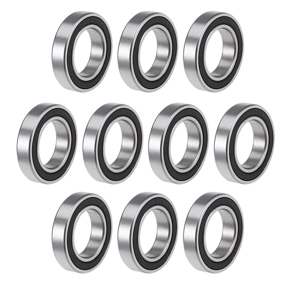 6905-2RS Deep Groove Ball Bearings Z2 25mmx42mmx9mm Double Shielded Carbon Steel 10pcs