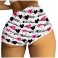 thumbnail image 1 of Pantalones Cortos Casuales Impresos Sueltos de Alta Cintura Shorts de Carta, Sexy Casual Blusa Y Pantalones Cortos, 1 of 9
