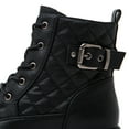 thumbnail image 5 of GLOBALWIN Women's Lace Up Ankle Bootie Military Black Combat Boots 8M, 5 of 8