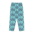 thumbnail image 5 of Goofa Best Dad Ever Printed Soft Pajama Pants for Women, Wide Leg Comfy Casual Lounge Yoga Pants-, 5 of 9