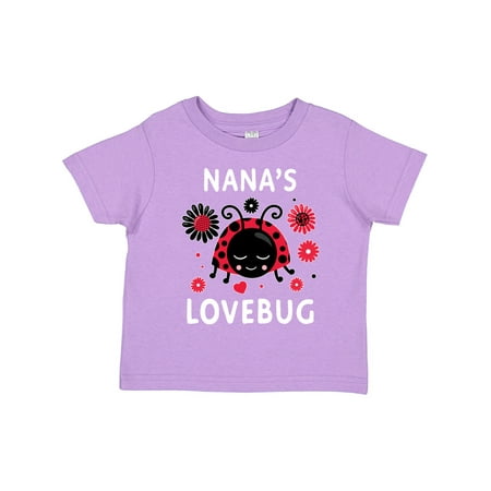 

Inktastic Valentine s Day Nana s Lovebug Gift Toddler Boy or Toddler Girl T-Shirt