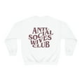 thumbnail image 2 of Anti Social WIVES Club Sweatshirt by Typically Vulgar (with Purple Text), 2 of 2