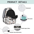 thumbnail image 4 of French Bulldog Footprint Backpack for School,Cute School Bag,Schoolbag with Adjustable Shoulder Straps & Padded Back,15.3"x11"x7.1".﻿, 4 of 6