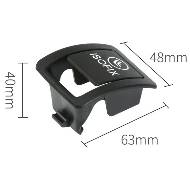 For Mercedes Benz W205 2015 2021 Child Seat ISOFix Slot Trim Cover Black
