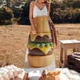 thumbnail image 3 of Hamburger Sleeveless Dress Loose Women's Dress Dresses Luxury Evening Dresses, 3 of 9