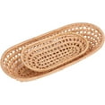 thumbnail image 4 of Haful A Wooden Tray Rattan Bread Baskets Handmade Woven Fruit Baskets Stackable Tabletop Food Vegetables Serving Storage Display Basket, 4 of 9