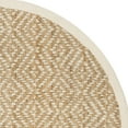 thumbnail image 4 of SAFAVIEH Natural Fiber Thomas Geometric Jute Area Rug, Ivory/Natural, 6' x 6' Round, 4 of 5