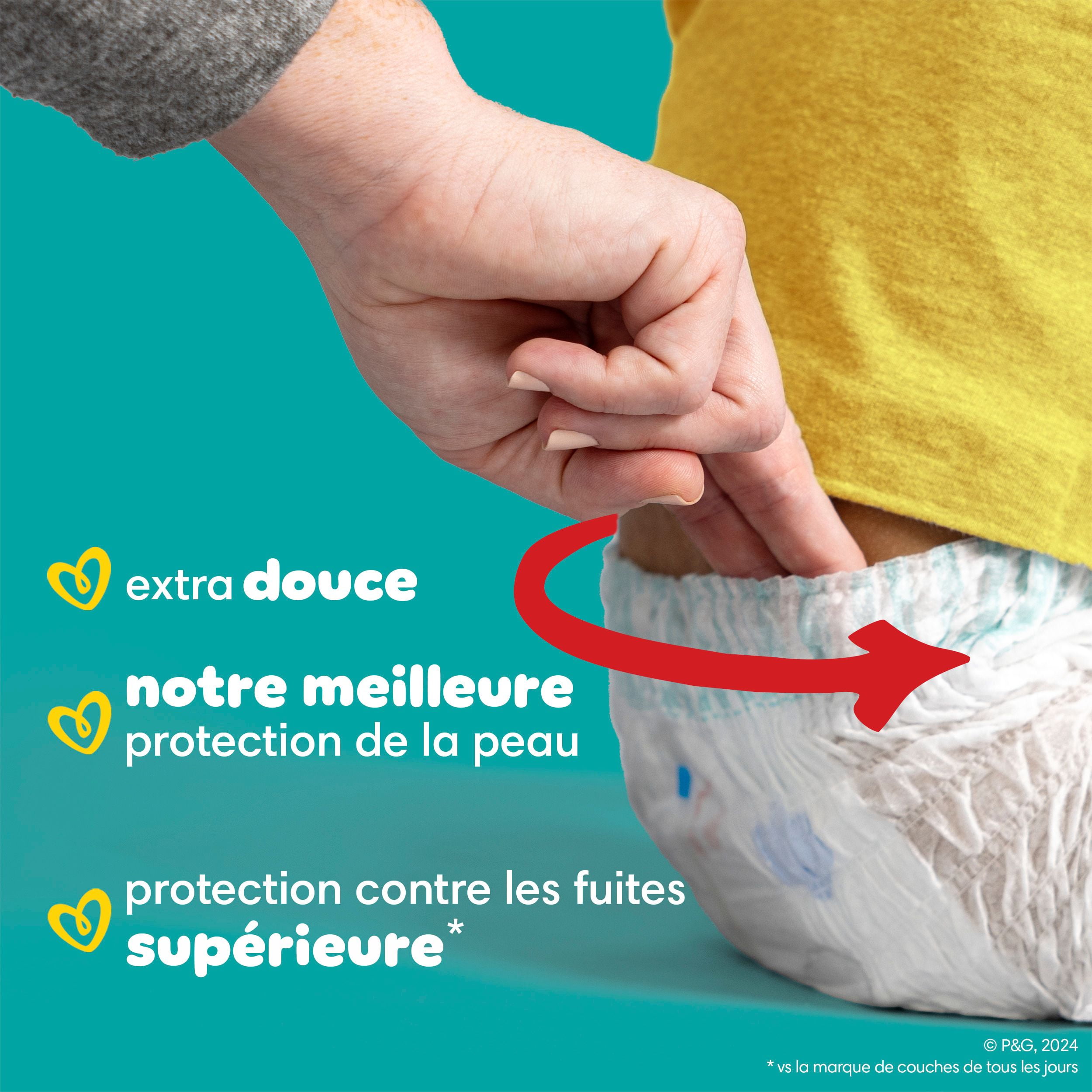 Pampers Swaddlers 360 Pull-On Diapers, for up to 100% Leakproof Skin Protection and Easy Changes, 68CT