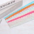 thumbnail image 5 of Unique Bargains Lace Trim 10 Yards 2 Inch Flower Elastic Lace Ribbons for Package Decoration Wedding Headbands Light Purple, 5 of 5