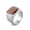 Steel tiger eye, variant on Stainless Steel Black Agate Casting Ring