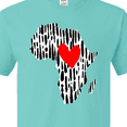 thumbnail image 4 of Inktastic Black History Month Ink Print African Heart T-Shirt, 4 of 5