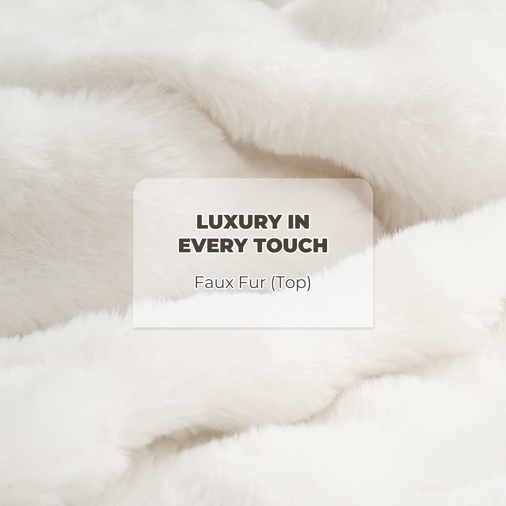MARNUR Electric Throw Blanket 50"x60", Faux Fur Heated Throw, 6 Heating Levels, 4 Hours Timer - White