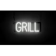 thumbnail image 1 of SpellBrite GRILL LED Sign for Business. 17.0" x 6.3" White GRILL Sign Has Neon Sign Look With Energy Efficient LED Light Source. Visible from 500+ Feet, 8 Animation Settings., 1 of 4