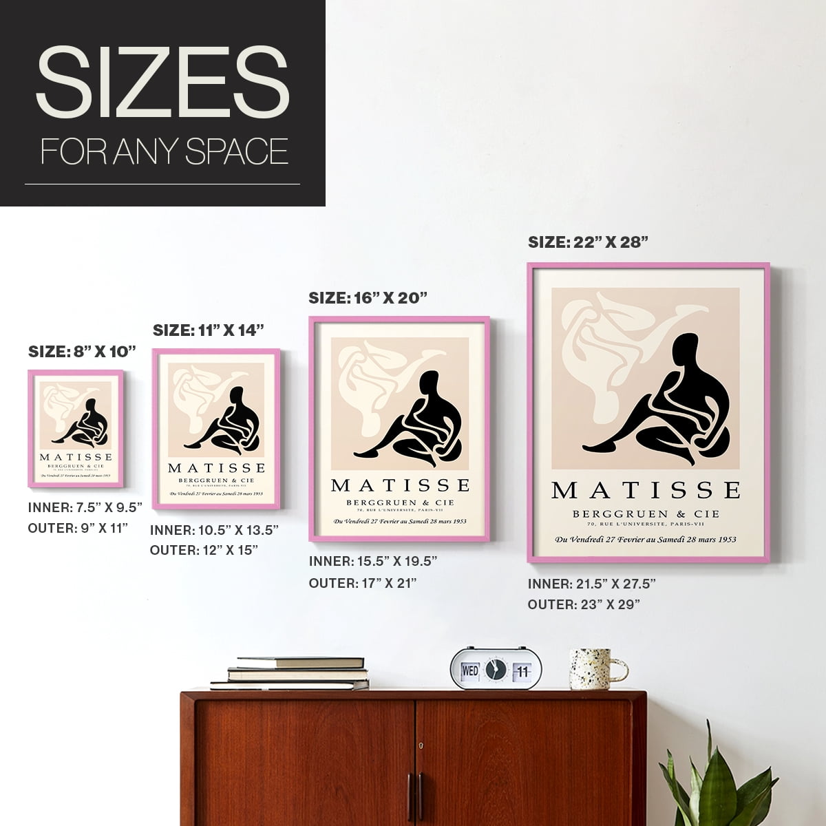 Matisse XLV Framed Print - Solid Wood