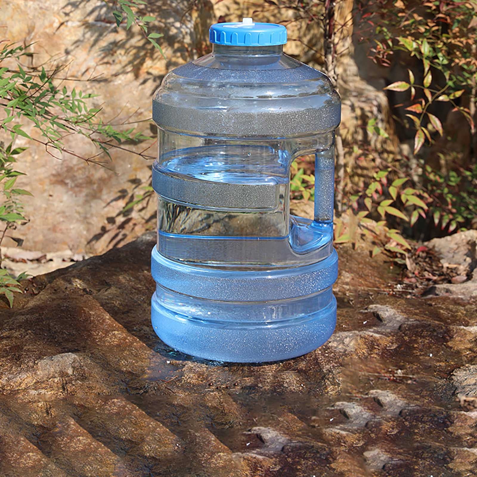 Camping Water Jug 6 Gallons with Faucet Transparent BPA Free Water Storage Container, Outdoor Water Tank with Handle for Hiking Sports Emergency Drinking Water Supply and Home Use