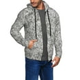 thumbnail image 3 of Zip Up Hoodies for Men - Silver Glitter Long Sleeve Comfrt Men'S Fashion Hoodies & Sweatshirts, Jackets for Men Hoodies Pullover Clothing Clothes with Pouch, 3 of 5