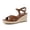 Whiskey, variant on Prego Espadrille Wedge Sandals for Women, Crisscross Open Toe Wedge Heels with Adjustable Ankle Strap