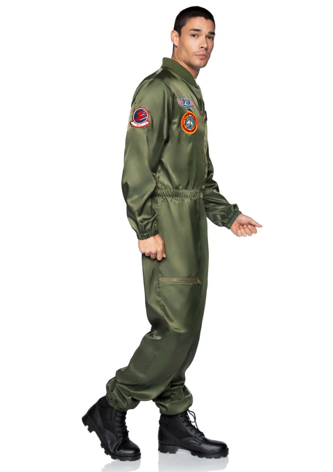 Leg Avenue Men's Official Licensed Top Gun Costume Parachute Flight Suit