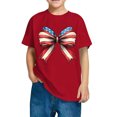 thumbnail image 1 of Haut à Manches Courtes pour Garçons, Mélange de Coton, Col Rond, Manches Bouffantes, Noir, Taille 110 (4-5 Ans), Chemise d'Été Décontractée, 1 of 6