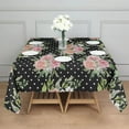 thumbnail image 3 of Pioneer Flower Floral Print Pattern Square Tablecloth,Waterproof Square Table Cover,Wipeable Spillproof Washable Table Cover for Home Kitchen Party Decor 42"X42"(107x107cm), 3 of 6