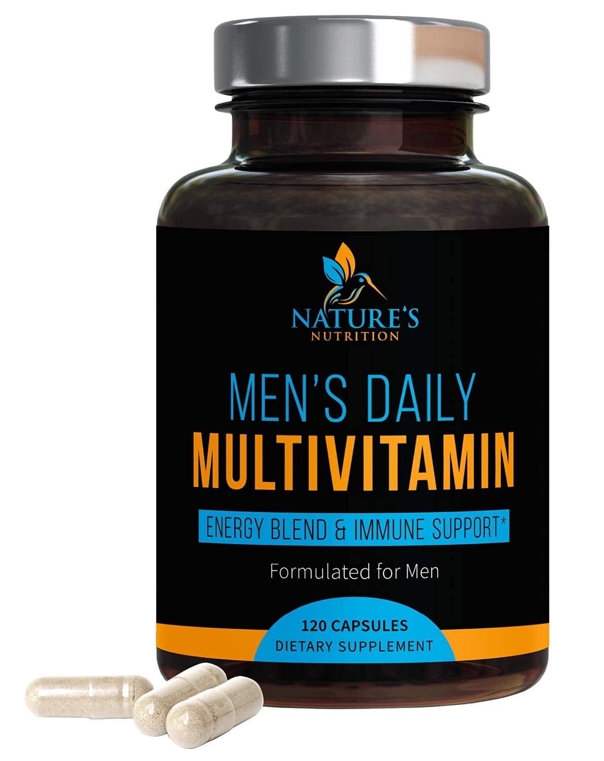 Nature's Nutrition Multivitamin For Men Supplement, 1200mg - 120 Capsules