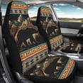 thumbnail image 4 of FOR U DESIGNS Bear Mountian Geometric Pattern Seat Covers for Cars Breathable 2 Pcs Front Seats Only Lightweight Universal Bucket Seat Covers Protector Fit for Automotive Truck SUV, 4 of 7