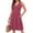 Dark Red Flower, variant on Summer Dresses for Women Casual V Neck Sleeveless Sundresses Floral Beach Vacation Tank Short Dress with Pockets