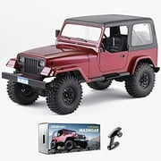Fms x Rochobby 1/10 Scale Mashigan RC Car Remote Control Truck Crawler with Open-air Design , Foldable Front Windscreen,Convertible TopNo Battery