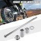 thumbnail image 2 of 1 Conjunto de Eje Delantero y Trasero con Buje y Tornillo de 12 mm 280 mm para Moto de Tierra, Scooter, Eje de ATV Color Plateado, 2 of 6