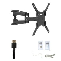 Kanto M600 Tv Mounting package W/ Single outlet thru wall power kit
