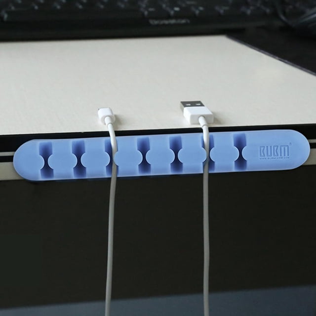 Cable Cable Cable Clip Organizador Titular Línea Ordenada 7 ranuras perfke Cable de almacenamiento