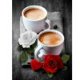 thumbnail image 1 of 5D DIY Rose Coffee Full Round Drill Mosaico Diamante Pintura Kit Pared Rhinestone Tmvgtek decoración de arte en el hogar, 1 of 9