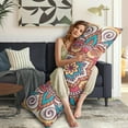 thumbnail image 5 of Mandala Long Body Pillow Cover – Soft & Breathable Meditation Fabric, Hidden Zipper, 20"x54", Psychedelic Trippy Print – Gift for Side Sleepers, Pregnancy, Zen Home Decor, 5 of 7