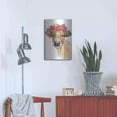 thumbnail image 4 of Luxe Metal Art 'Flowered Cow II' by Annie Warren, Metal Wall Art, 16"x24", 4 of 9