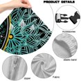 thumbnail image 7 of SCRAWLGOD Hummingbird Floral Print Cyan Black 4 PCS Gaming Chair Covers Slipcovers with Armrest Covers, Stretch Game Computer Office Desk Chair Cover Protector,Rotating Armchair Covers, 7 of 7