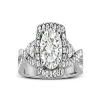 Unique 1 Carat Round Infinity Halo Diamond Engagement Ring in White Gold