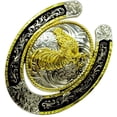 thumbnail image 2 of Moranse Religion Cross Cowboy Kneeling Prayer And Horse Design Belt Buckles, 2 of 5