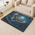 thumbnail image 2 of Owl Rugs for Living Room - 4x5Owl Rug - Wisdom Bird Starry Sky Area Rug - Moon Wild Animal Rugs - Wildlife Carpet, 2 of 7