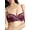 Wine, variant on Women Lace Padded Underwire Everyday Bra (34A-36C)