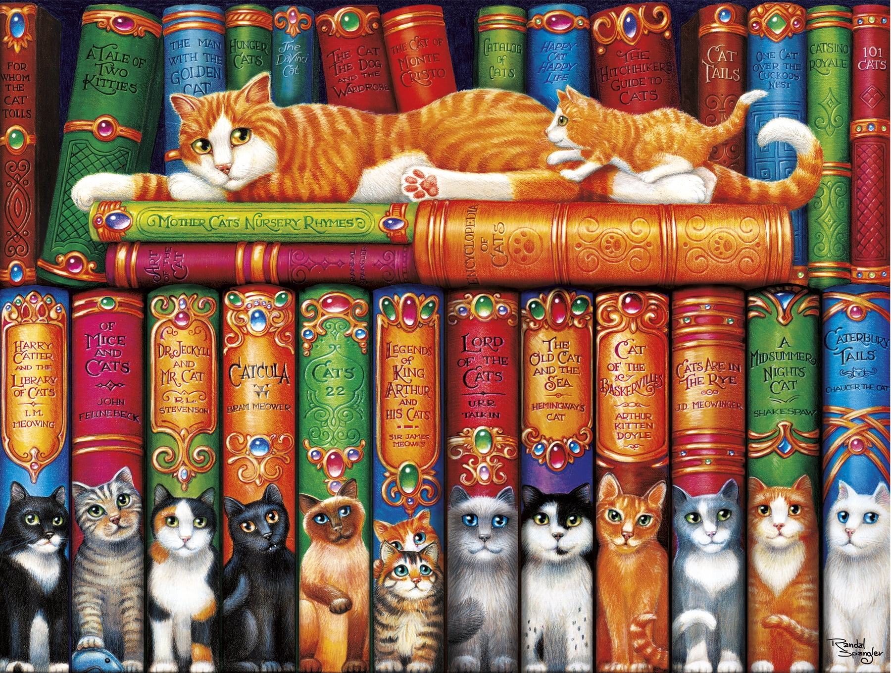 Buffalo Games Cats Library of Cats Puzzle, 750 Piece