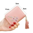 thumbnail image 2 of Titular de la tarjeta de crédito RFID Estuche para tarjetas con cremallera Carteras pequeñas para mujeres Señoras de cuero Niñas/Regalo, 2 of 5
