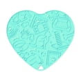 thumbnail image 2 of Bisitoy Slow Feeder Dog Bowls, Heart Shape Silicone Suction Lick Mat for Pet Slow Eating, 2 of 4