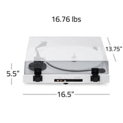 Fluance RT85 Reference High Fidelity Vinyl Turntable Record Player with Ortofon 2M Blue Cartridge, Acrylic Platter, Speed Control Motor High Mass MDF Wood Plinth Vibration Isolation Feet - Piano Whit
