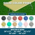 thumbnail image 3 of Sorfey Fitted Picnic Table Cover Classic Solid Rectangle Tablecloth, Green 24"x 48", 3 of 7