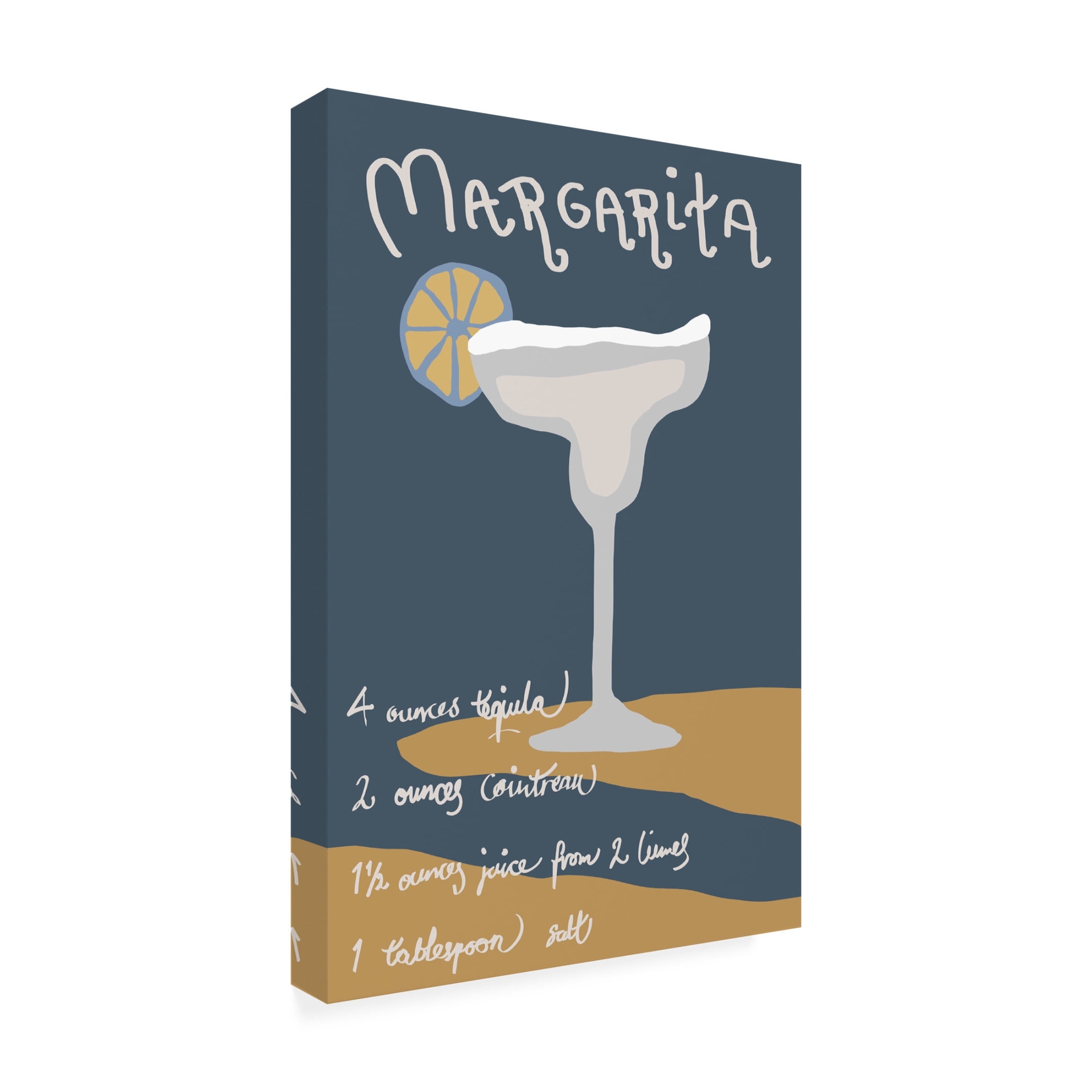 Canvas Wall Art - Pictufy Studio Ii 'Margarita' Wall Art for Living Room, Bedroom, or Office Décor by Trademark Fine Art - 30 x 47 Inches