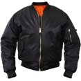 thumbnail image 1 of Ultra Force tm Black MA-1 Flight Jacket Size XL, 1 of 4