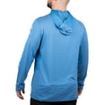 thumbnail image 4 of Realtree Blue Heather Men's Long Sleeve Hooded Fishing Shirt, 4 of 6