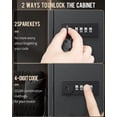 thumbnail image 4 of Key Cabinet Uniclife Caja de almacenamiento de seguridad de acero con 60 posiciones, 4 of 8